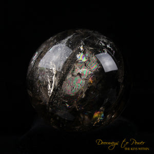 Smoky Quartz Black Tourmaline Crystal Sphere 'KANəN'