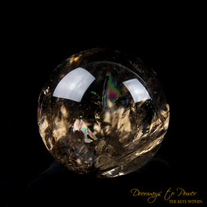 Smoky Quartz Black Tourmaline Crystal Sphere 'KANəN'