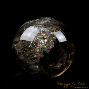 Smoky Quartz Black Tourmaline Crystal Sphere 'KANəN'