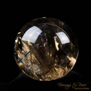 Smoky Quartz Black Tourmaline Crystal Sphere 'KANəN'