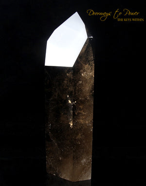 Smoky Quartz Temple Heart Dow Crystal Point