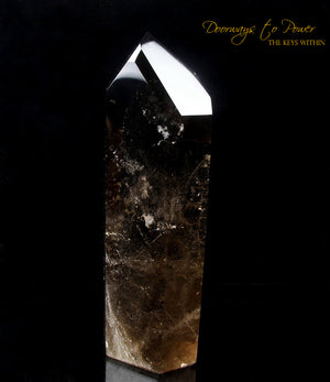 Smoky Quartz Temple Heart Dow Crystal Point