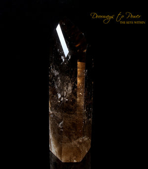 Smoky Quartz Temple Heart Dow Crystal Point