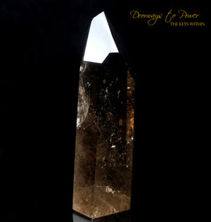 Smoky Quartz Temple Heart Dow Crystal Point