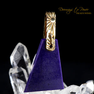 Sugilite Light Language Crystal Pendant™ 14k
