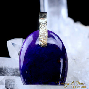 Sugilite Light Language Crystal Pendant™ 14k 'Beacon of Light'