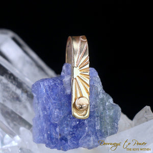Tanzanite Light Language Crystal Pendant ™ 14k