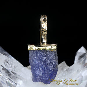 Tanzanite Light Language Crystal Pendant ™ 22k