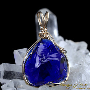 Tanzanite Fire Andara Crystal Pendant 14k 'L u M i N a R y'