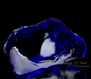 Tanzanite Fire Monatomic Andara Crystal Sculpture 'Galactic Re Calibration' Lady Nellie Andara Crystals Mt Shasta California
