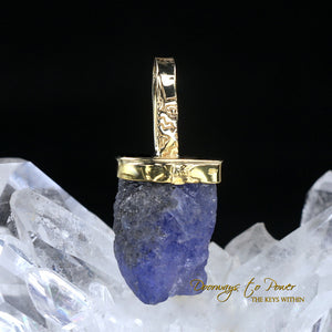 Tanzanite Light Language Crystal Pendant ™ 22k