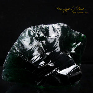 Thoth the Atlantean Emerald Green Andara Crystal 'Master of Mysteries' from 1995.