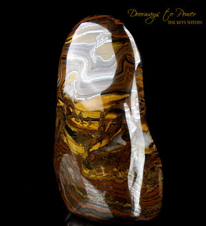 Tigers Eye Altar Stone "Voyager' Discernment and Balance