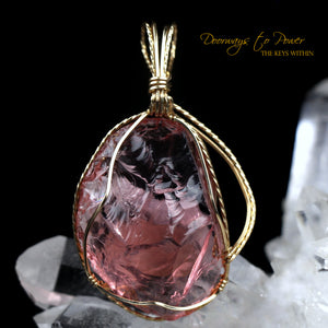 VENUS (IAN) PINK Andara Crystal Pendant 14k 'Soul Star Love'