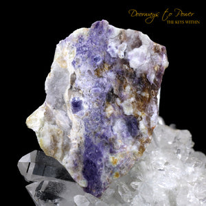 Violet Flame Opal Dragon Crystal Carving