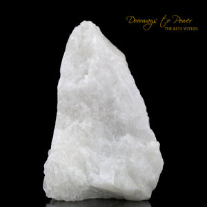 White Azeztulite Crystal Altar Stone Azozeo Activated
