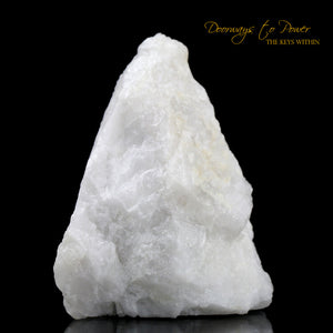 White Azeztulite Crystal Altar Stone Azozeo Activated