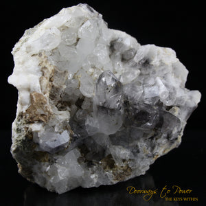 Brookite in Quartz Crystal Cluster XL