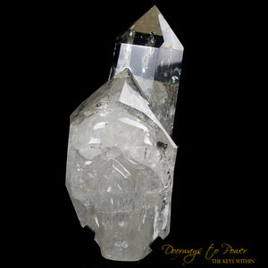 XL Clear Quartz Crystal GUARDIAN Skull Powerful