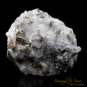 Brookite in Quartz Cluster XL