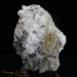 Brookite in Quartz Crystal Cluster XL