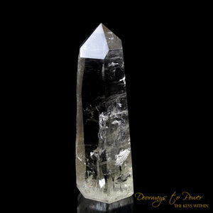 Golden Lemurian Quartz Crystal 9D Energy Gateway 'Believe & Breakthrough'