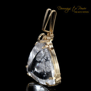 Era of Light Lemurian Manifestation Quartz Pendant 14k