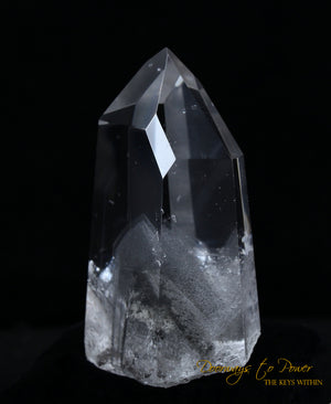 Black Phantom Lemurian Quartz Portal Time Link Crystal 'The Protector'