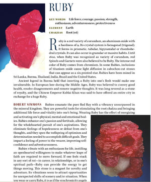Ruby Crystal Properties