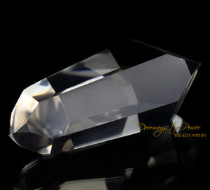 Clear Quartz Double Terminated Master Dow Crystal Healing Wand