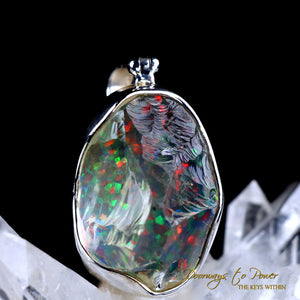 Opal Crystal Pendant SS