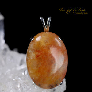 Himalaya Red Gold Azeztulite Pendant