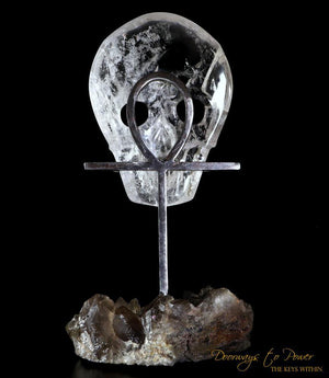 Lemurian Ankh Talisman Crystal Sculpture