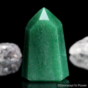 John of God Green Aventurine Master Integration Transmitter Crystal 'PROSPERITY'