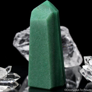 John of God Quartz Crystal Green Aventurine Master Dow