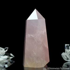 John of God Crystal Rose Quartz Casa Crystal Generator Point 'Manifest Spirit Isis'