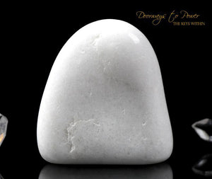 White Azeztulite Crystal Altar Stone