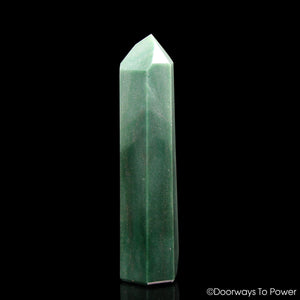 John of God Green Aventurine & Pyrite Casa Crystal Point