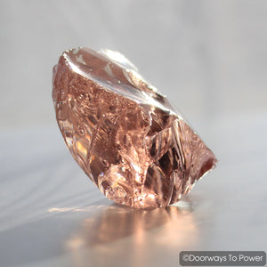 HGW Pink Lady Nellie Monatomic Andara Crystal ' Cosmic Heart'