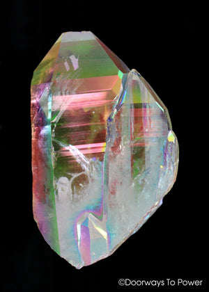 Lemurian Light Crystal Angel Aura with Tantric Twin & Record Keeper