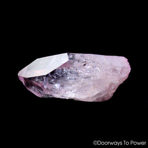 Platinum Rose Aura Colombian Lemurian Seed Master Dow Record Keeper Crystal