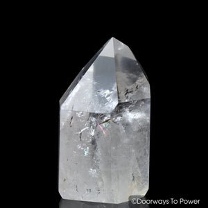 John of God Casa Manifestation Quartz Crystal Point w/ Rainbows Rare
