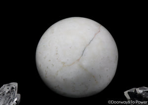 Synergy 12 Scolecite Crystal Sphere