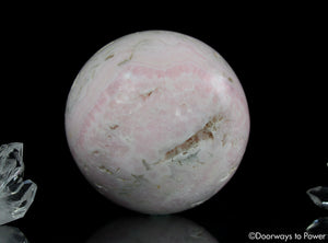 Pink Mangano Calcite Crystal Sphere 'The Reiki Stone'
