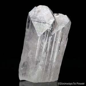 Danburite Twin Soul Quartz Crystal w/ Rainbows 'BELOVED'