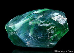 Luminescent Pleiadian Green Monatomic Andara Crystal