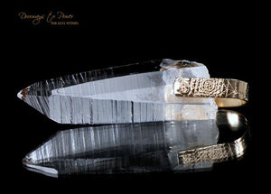 Lemurian Light Language Crystal Pendant 14k