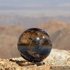John of God Quartz Crystal Sphere Smoky Quartz Casa Crystal