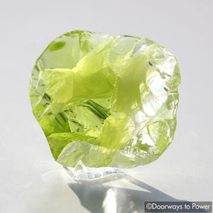 Oracle Eye Radium Green & Cosmic Ice Andara Crystal