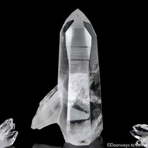 Lemurian Penetrator Quartz Temple Heart Dow Master Crystal 'Black Butterfly'